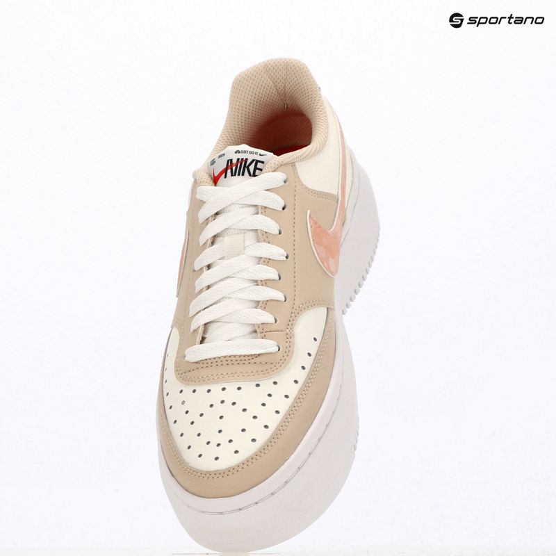 Кросівки жіночі Nike Court Vision Alta sail/white/sanddrift/arctic orange 11