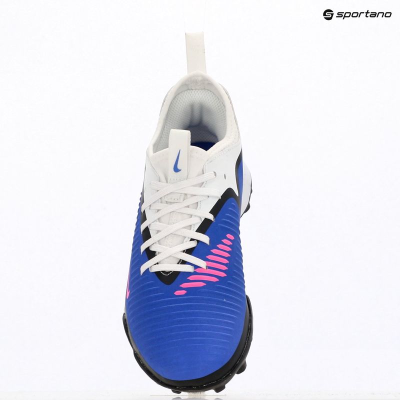 Кросівки футбольні дитячі Nike Jr. Phantom 6 Low Academy TF racer blue/white/pink blast 12