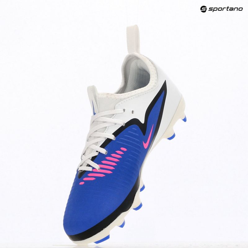 Кросівки футбольні дитячі Nike Phantom 6 Low Academy FG/MG Jr racer blue/white/pink blast 13