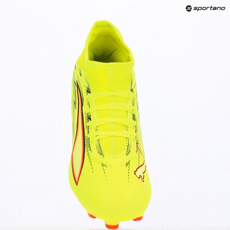 Кросівки футбольні PUMA Ultra 6 Play+ FG/AG yellow alert/puma black/glowing red/lime squeeze 9