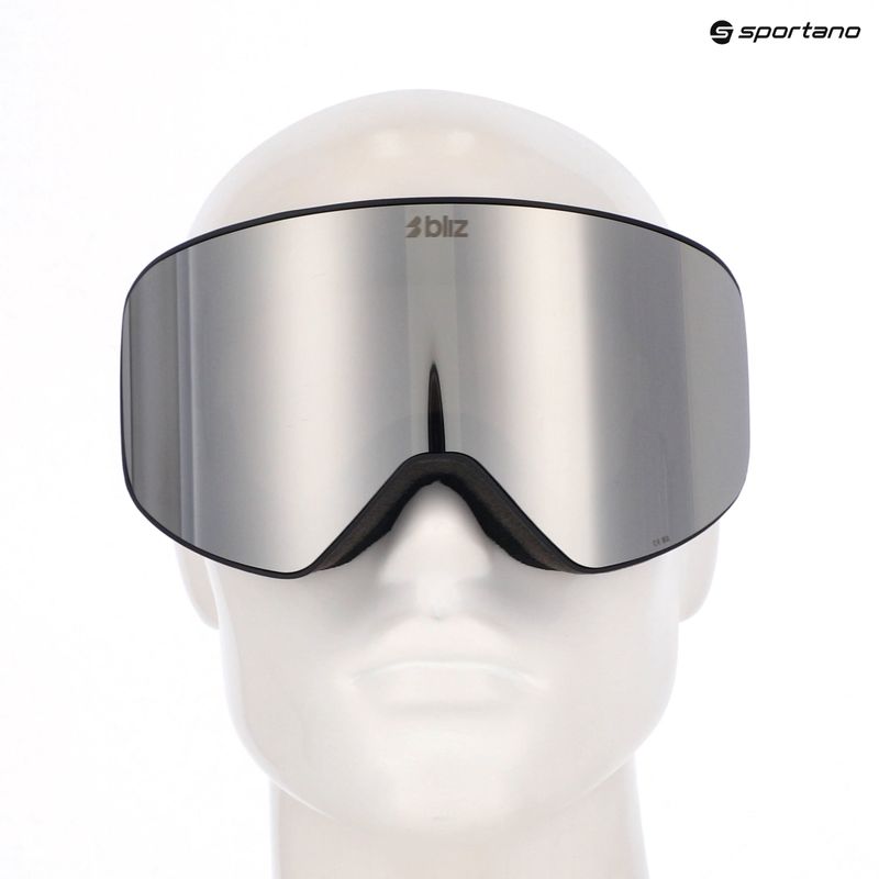 Окуляри гірськолижні Bliz Flow matte black/smoke/silver mirror 11