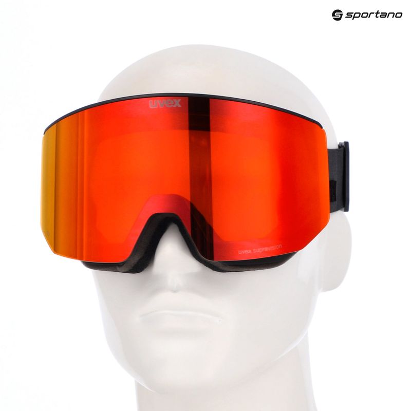 Окуляри гірськолижні Uvex Lace Attract FM black matt/mirror red 13