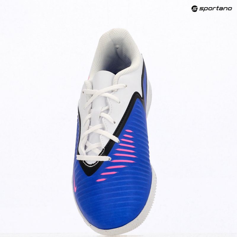 Кросівки футбольні дитячі Nike Jr. Phantom 6 Low Club IN racer blue/white/pink blast 12