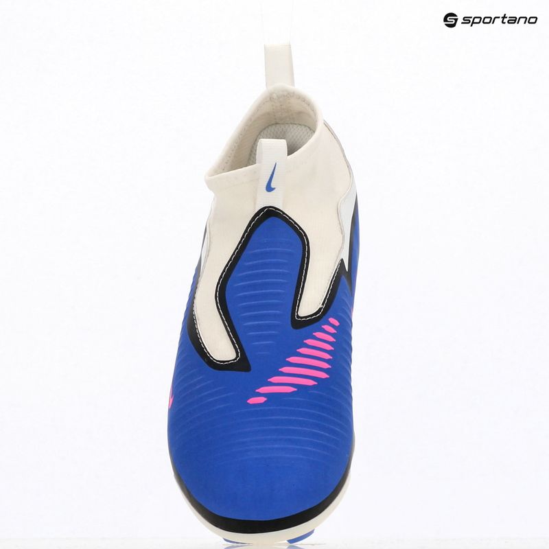 Кросівки футбольні дитячі Nike Jr. Phantom 6 High Academy FG/MG racer blue/white/pink blast 12