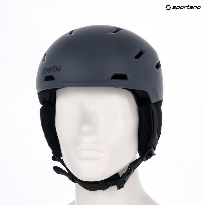 Шолом гірськолижний Smith Descend MIPS matte slate/black 14