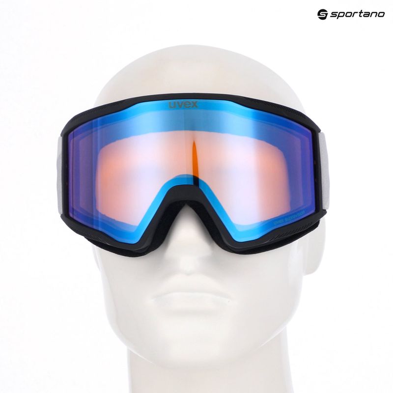 Окуляри гірськолижні UVEX Blast FM black matt/mirror blue 10