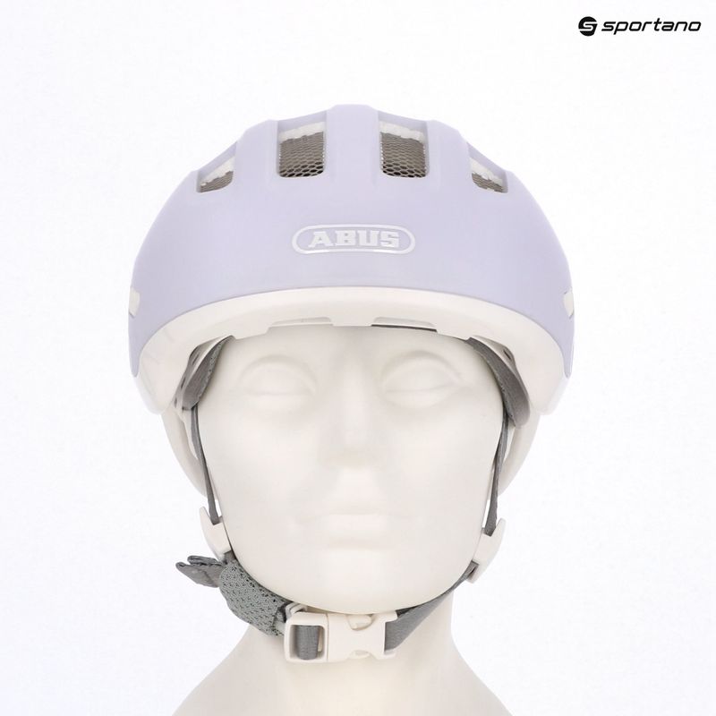 Шолом велосипедний дитячий ABUS Smiley 3.0 ACE LED pure lavender 9