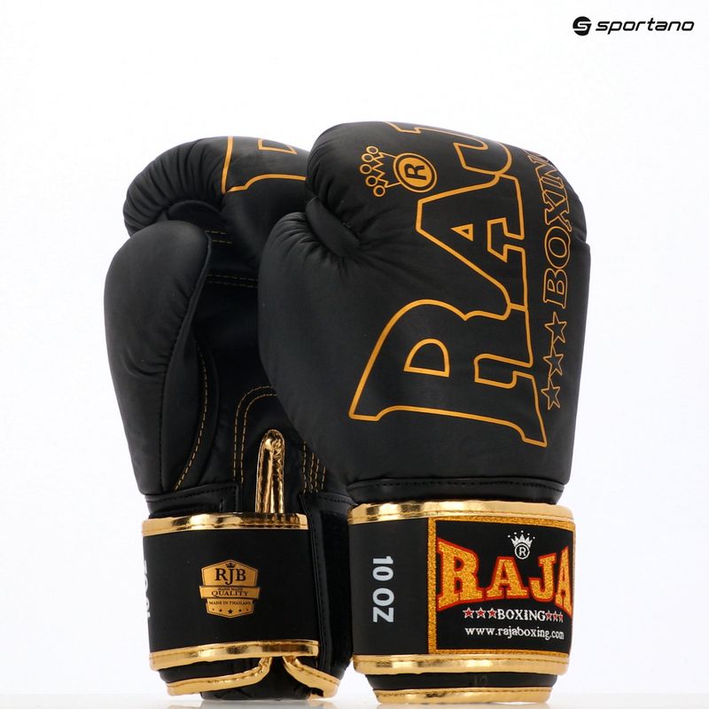 Рукавиці боксерські RAJA BOXING Origin Standard Genuine Leather black 9
