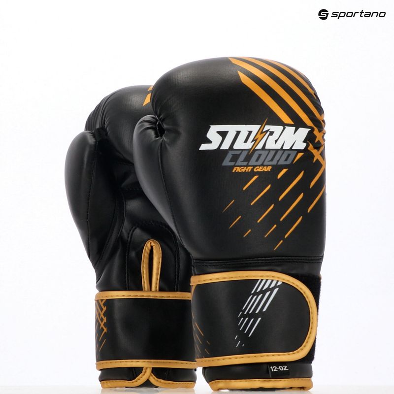 Боксерські рукавиці StormCloud Lynx black/gold 9