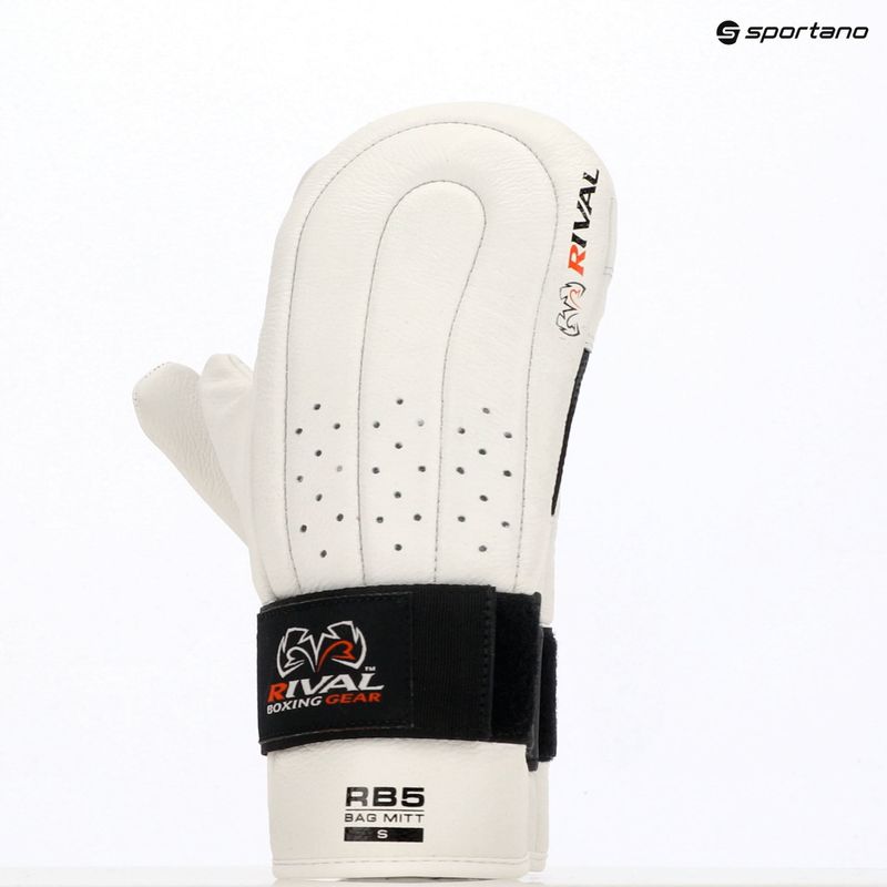 Рукавиці боксерські Rival RB5 Bag Mitts white 4