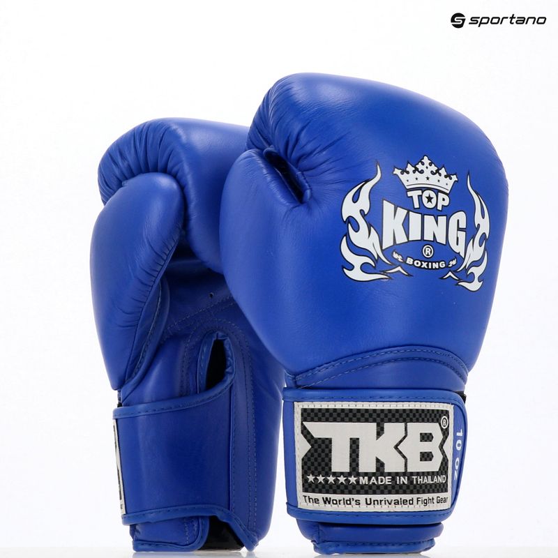 Рукавиці боксерські Top King Muay Thai Super blue 4