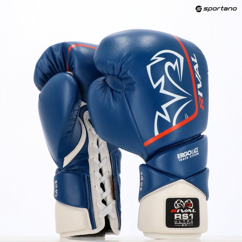 Рукавиці боксерські Rival RS1 Ultra Sparring 2.0 blue 3