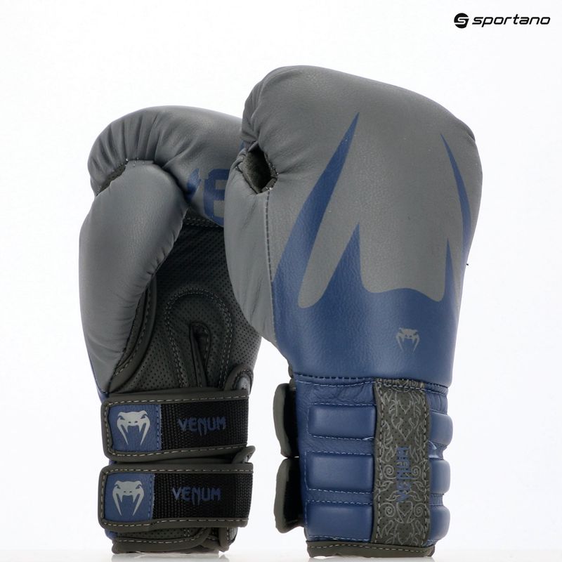 Рукавиці боксерські Venum Reverso Boxing storm grey/royal blue 7