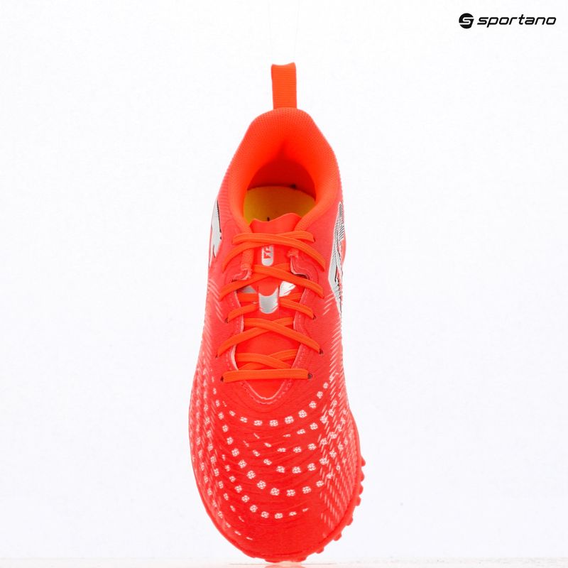 Кросівки футбольні дитячі PUMA Future 9 Play TT Jr glowing red/puma white/puma black/puma silver 10