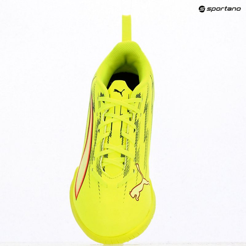 Кросівки футбольні дитячі PUMA Ultra 6 Play TT Jr yellow alert/puma black/glowing red/lime squeeze 9