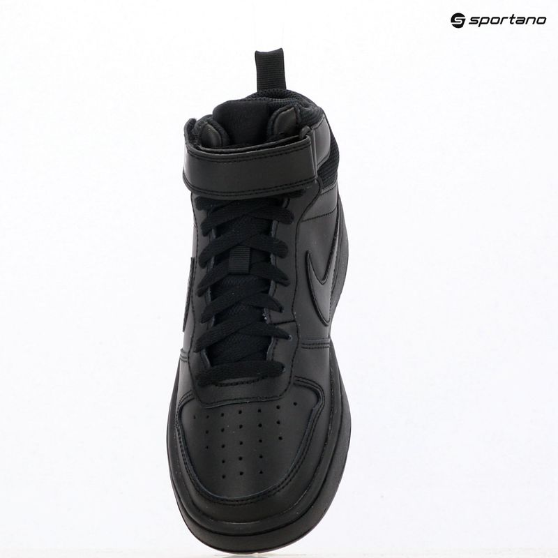Кросівки дитячі Nike Court Borough Mid 2 black/black/black 10