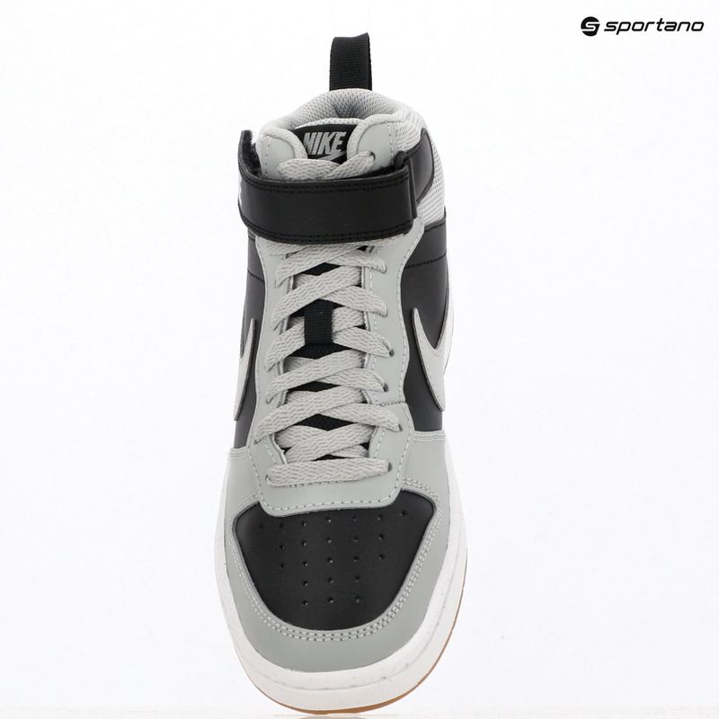 Кросівки дитячі Nike Court Borough Mid 2 black/white/gum med brown/light smoke grey 11