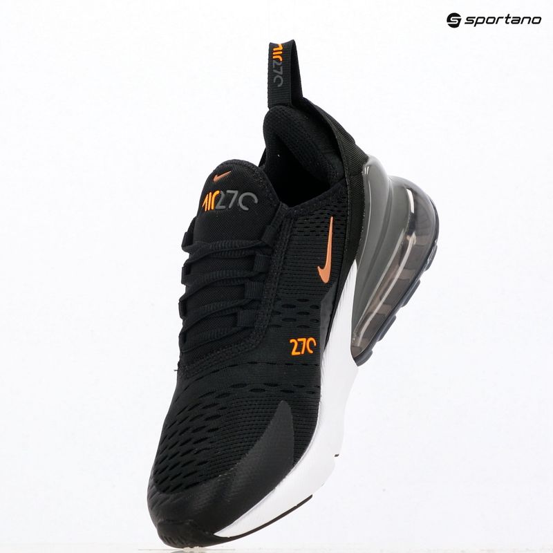 Дитяче взуття Nike Air Max 270 black/laser orange/metallic copper 11