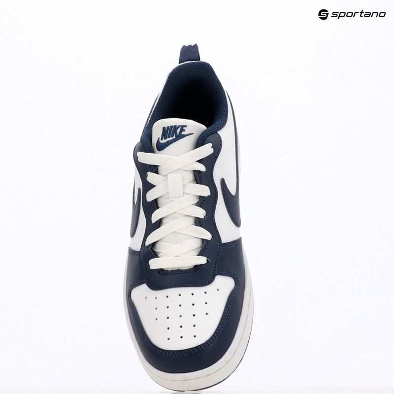 Кросівки дитячі Nike Court Borough Low Next Bloom white/white/midnight navy 11