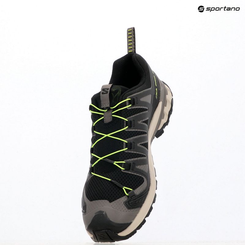 Кросівки для бігу чоловічі Salomon XA Pro 3D V9 black/dark gull gray/acid lime 10