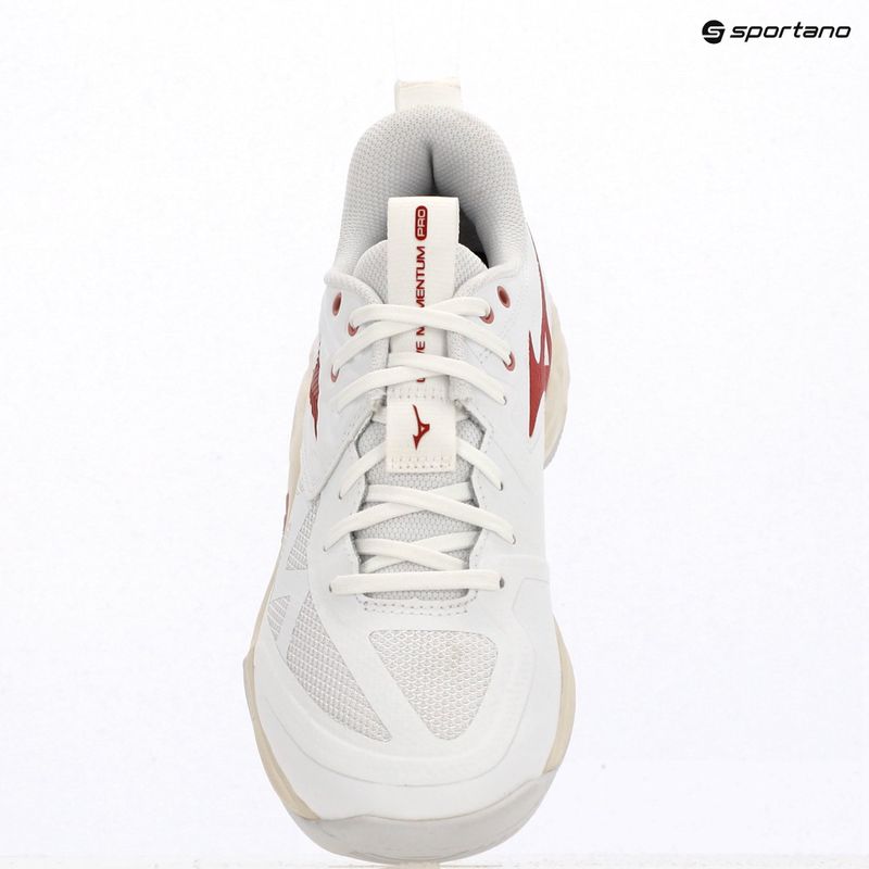 Кросівки волейбольні жіночі Mizuno Wave Momentum Pro white/rose elegance/lava falls 9