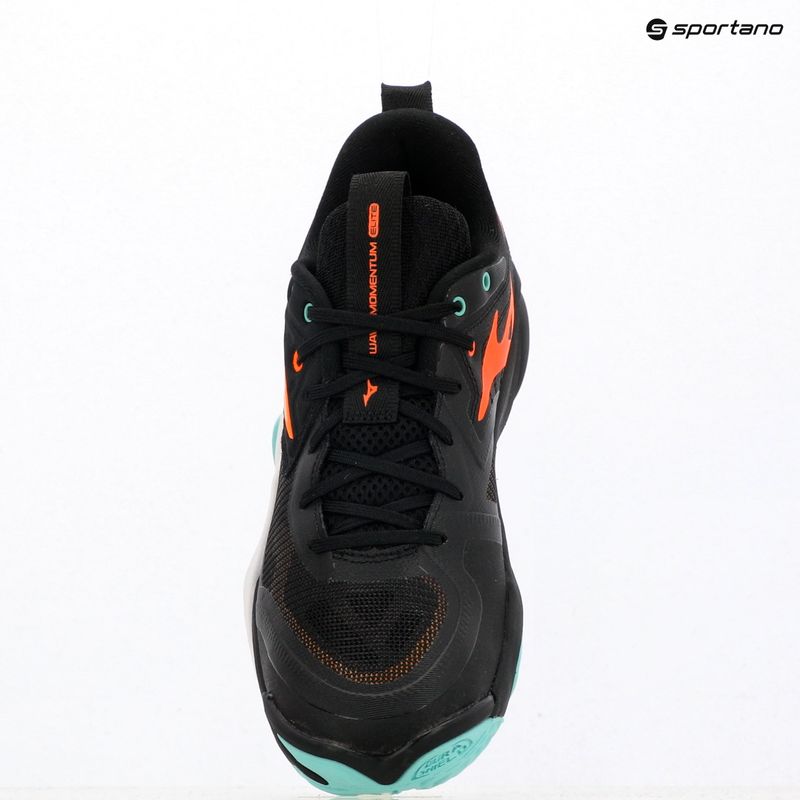 Кросівки волейбольні Mizuno Wave Momentum Elite black/tangelo/ice green 12