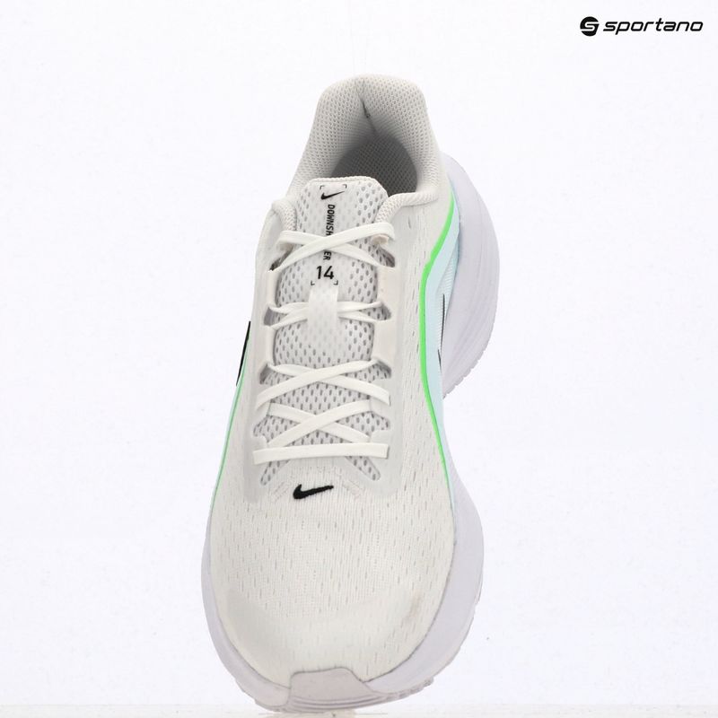 Кросівки для бігу чоловічі Nike Downshifter 14 white/glacier blue/green strike/black 18