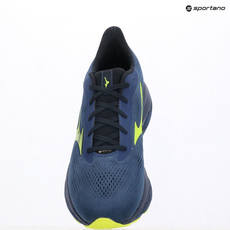 Кросівки для бігу чоловічі Mizuno Wave Serene 2 GTX estate blue/lightning yellow 14