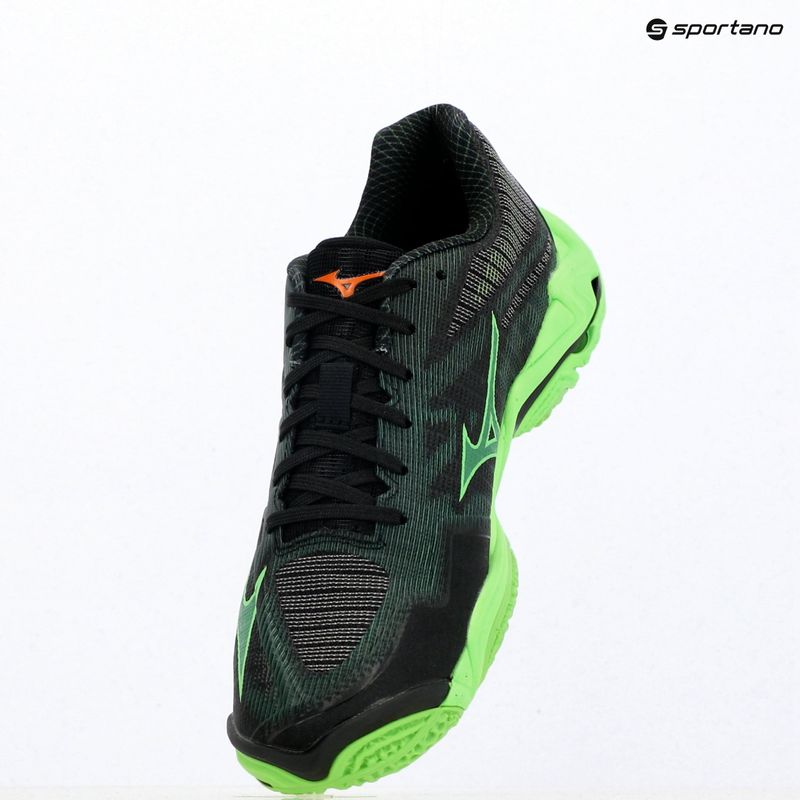 Кросівки волейбольні Mizuno Wave Lightning Elite black/glowing apple/mandarin orange 9