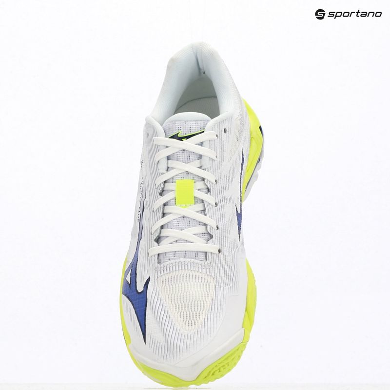 Кросівки волейбольні Mizuno Wave Lightning Elite white/lighting yellow/dazzling blue 9