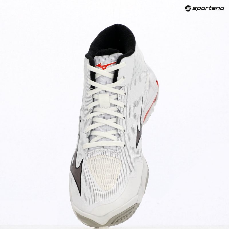 Кросівки волейбольні Mizuno Wave Lightning Elite Mid white/black/fiery red 9