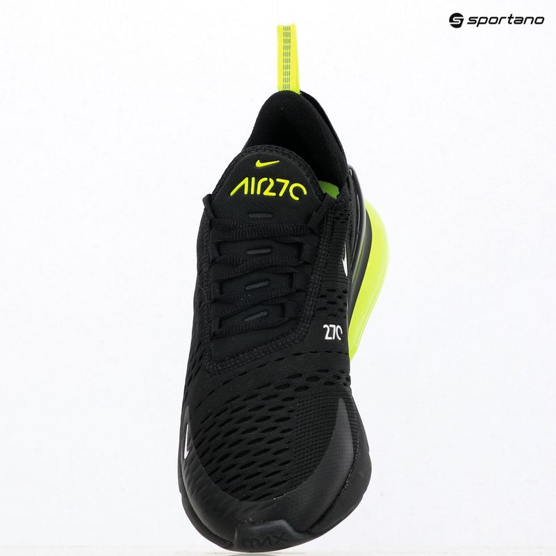Кросівки чоловічі Nike Air Max 270 black/volt/reflect silver/white 10