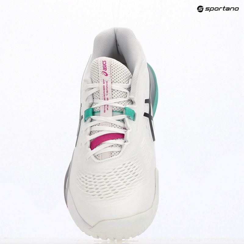 Кросівки тенісні чоловічі ASICS Gel-Resolution X white/aurora green 9