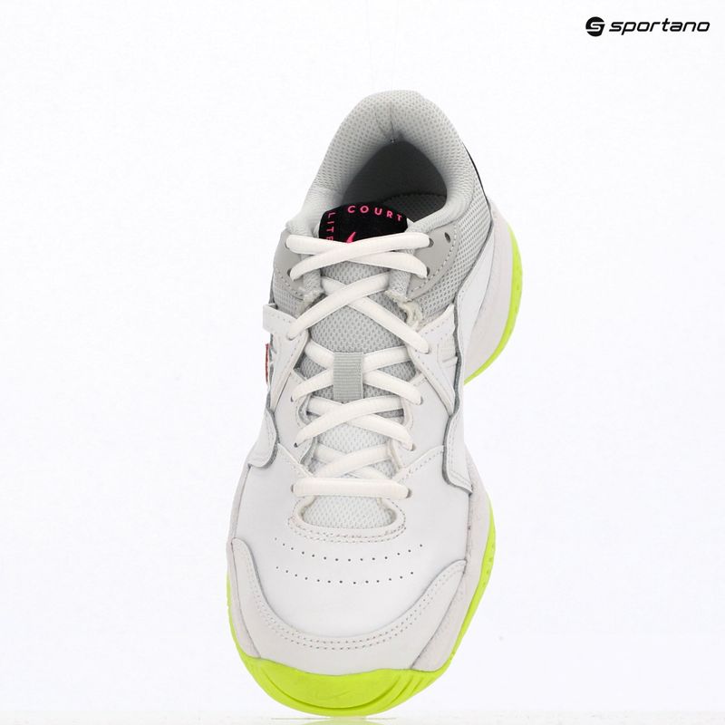 Кросівки тенісні дитячі Nike Court Lite 2 Jr white/hot lime/grey fog/laser fuchsia 6