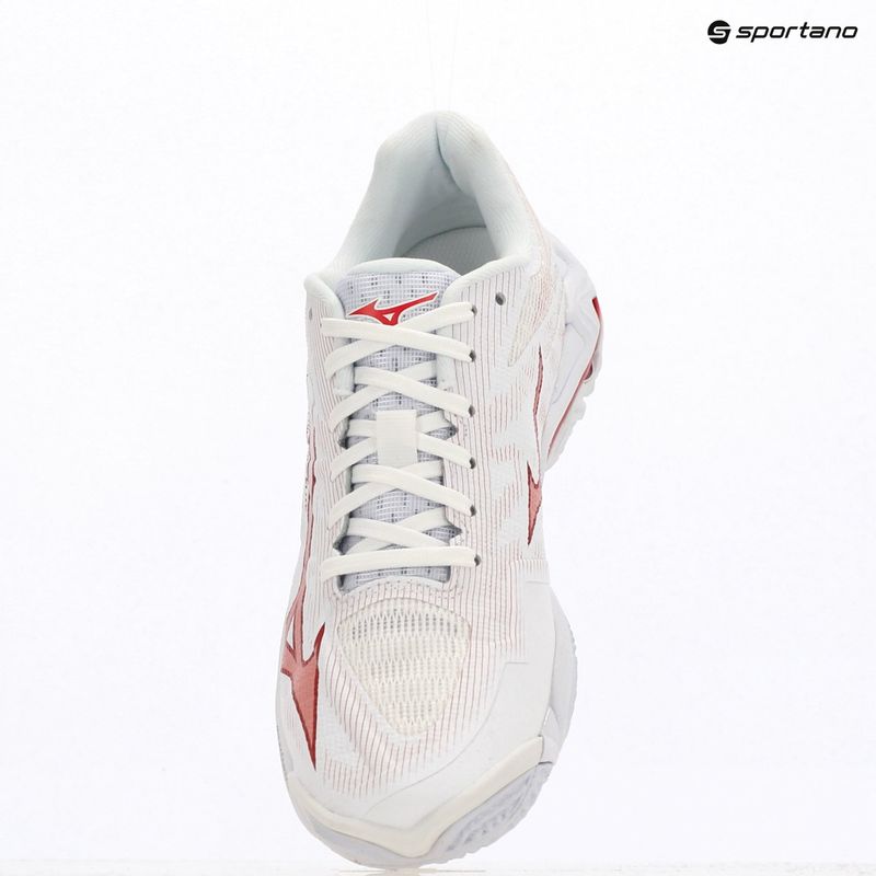 Кросівки волейбольні жіночі Mizuno Wave Lightning Elite white/rose elegance/lava falls 9