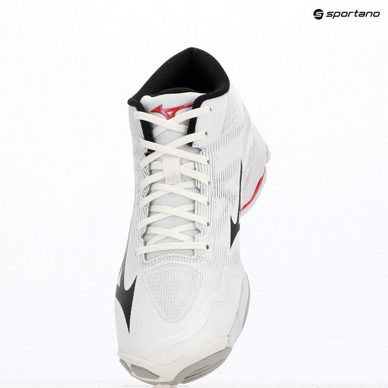 Кросівки волейбольні Mizuno Wave Lightning Pro Mid white/black/fiery red 9