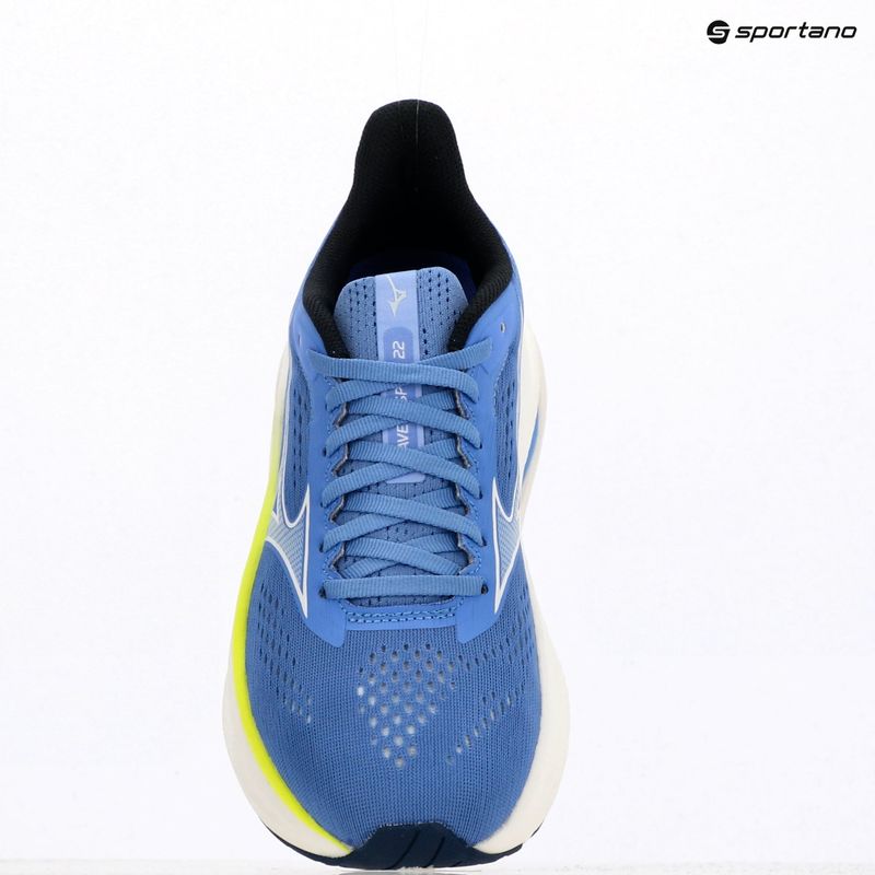 Кросівки для бігу жіночі Mizuno Wave Inspire 22 ultramarine/white/lightning yellow 12