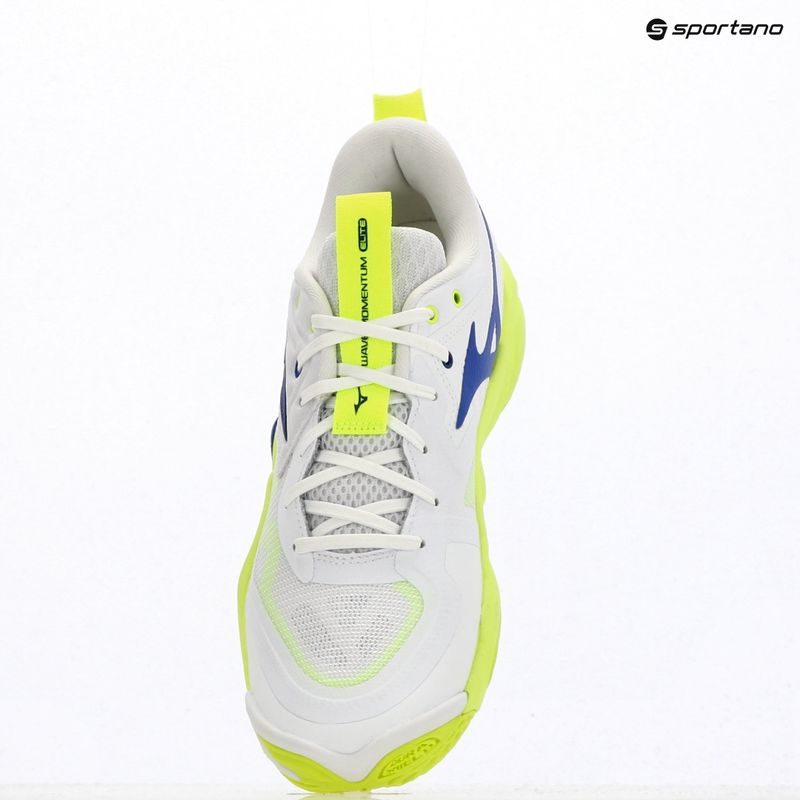Кросівки волейбольні Mizuno Wave Momentum Elite white/lightning yellow/dazzling blue 12