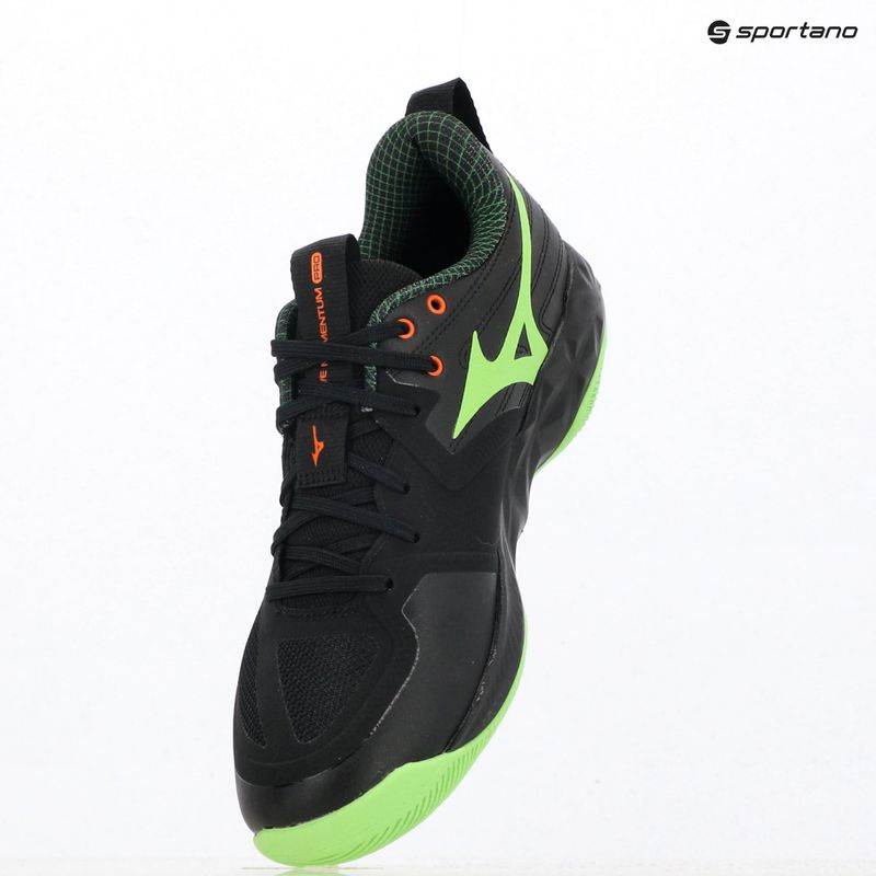 Кросівки волейбольні Mizuno Wave Momentum Pro black/glowing apple/mandarin orange 12