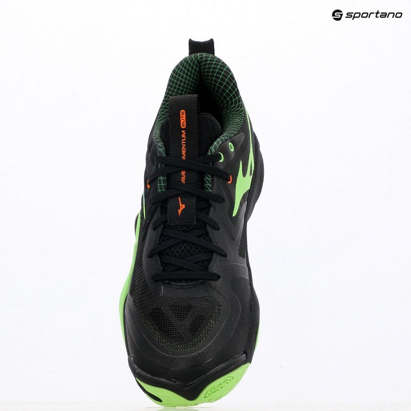 Кросівки волейбольні Mizuno Wave Momentum Elite black/glowing apple/mandarin orange 12
