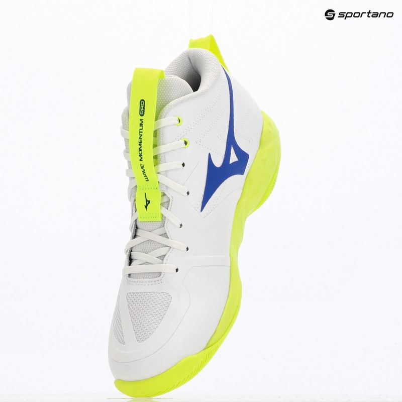 Кросівки волейбольні Mizuno Wave Momentum Pro Mid white/lightning yellow/dazzling blue 12
