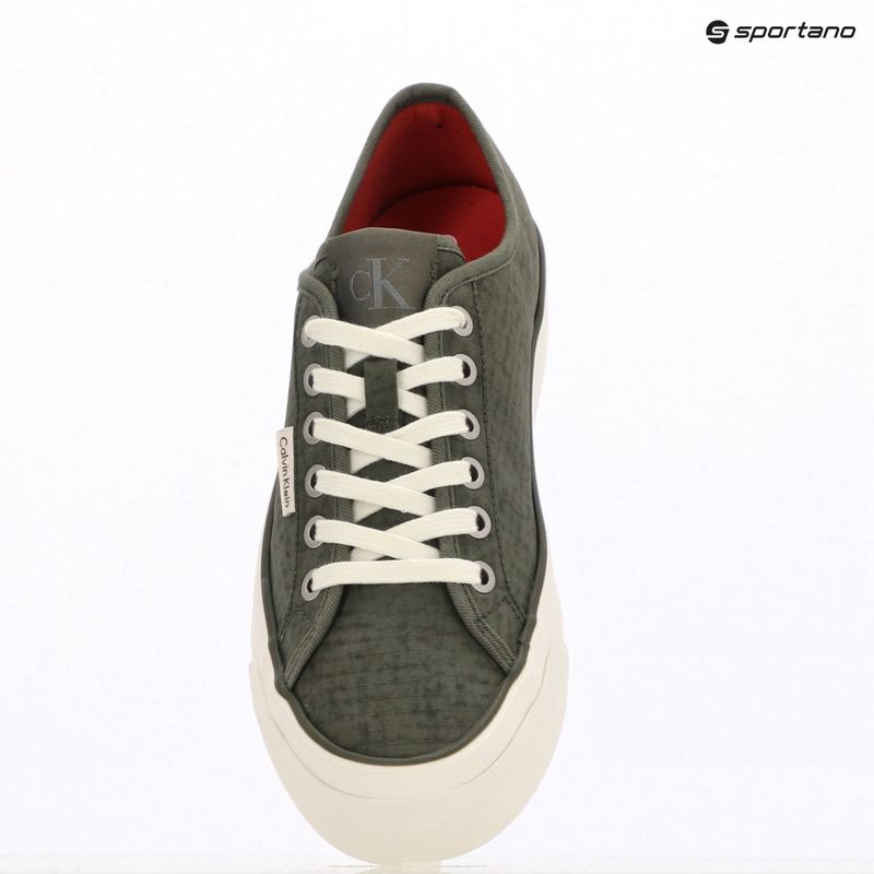 Кросівки жіночі Calvin Klein HW0HW02970 Vulc Flatf Laceup Ripst deep lichen green/pink yarrow 9