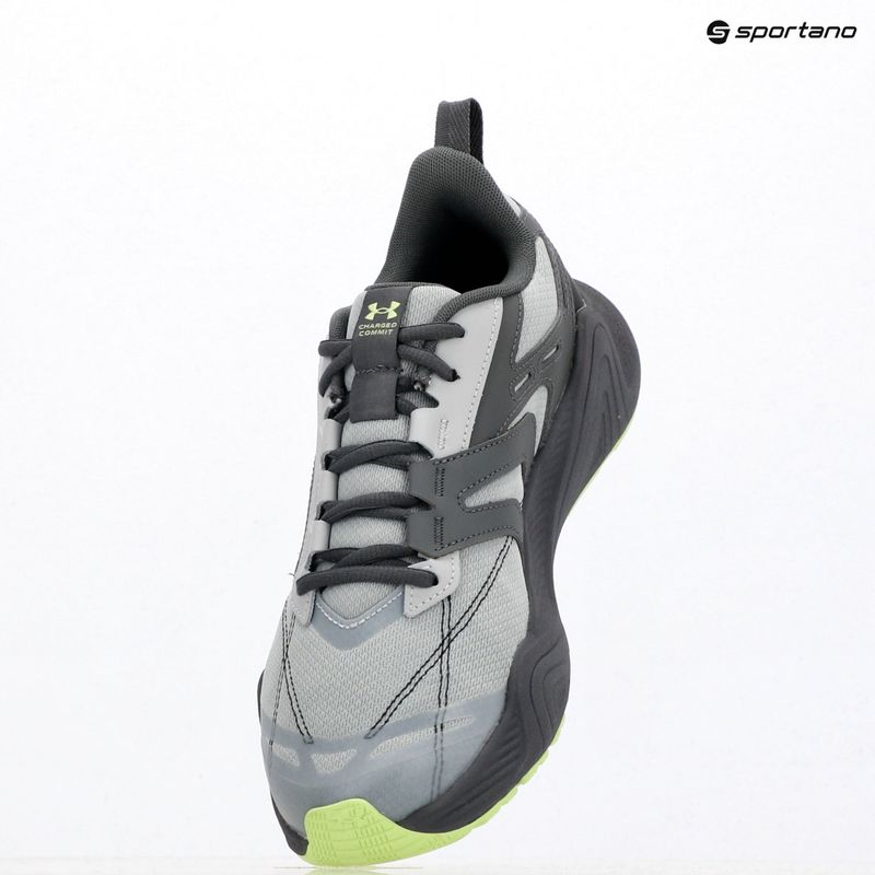 Кросівки для тренувань чоловічі Under Armour Charged Commit TR 5 mod gray/castlerock/lumos lime 9