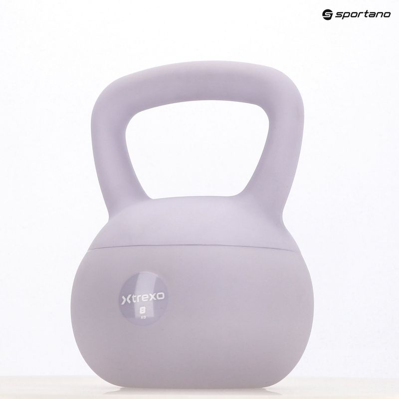 Kettlebell SOFT XTREXO 8 кг фіолетовий 9