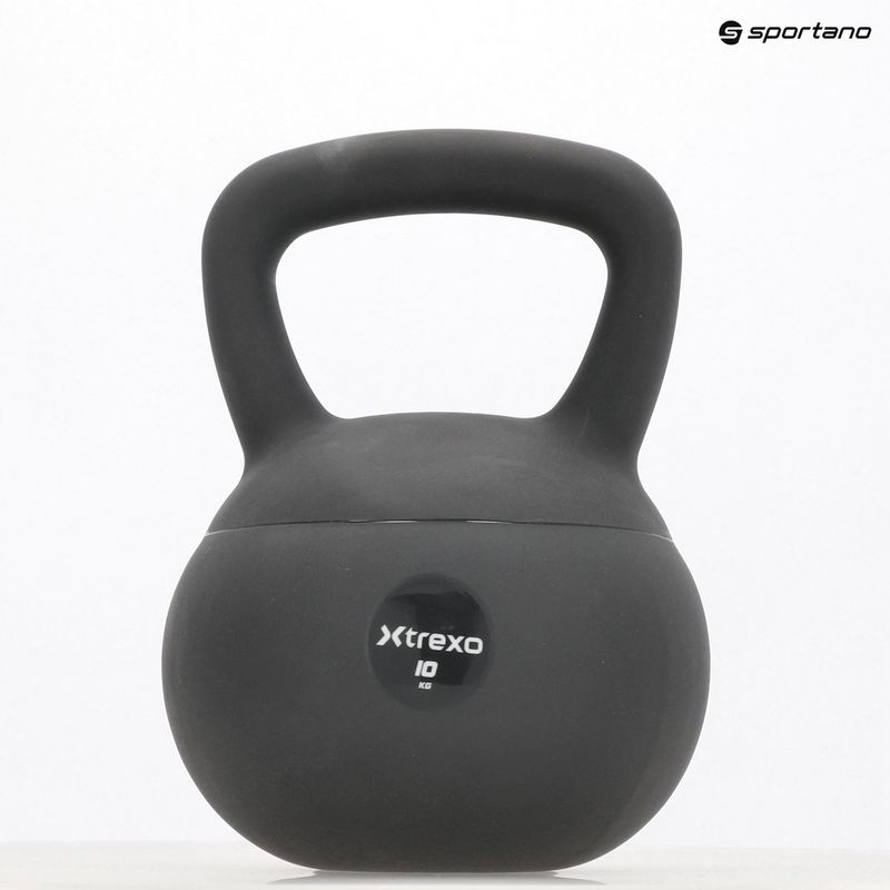 Kettlebell SOFT XTREXO 10 кг сірий 9