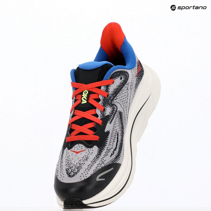 Кросівки для бігу дитячі HOKA Clifton 10 foggy grey/black 10