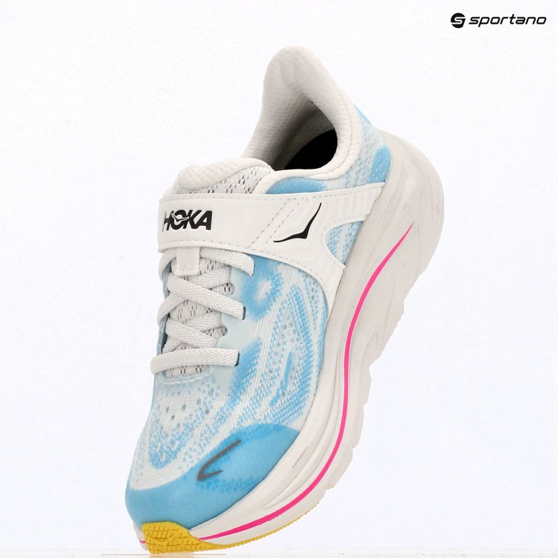Кросівки для бігу дитячі HOKA Clifton 10 frost/soaring blue 18