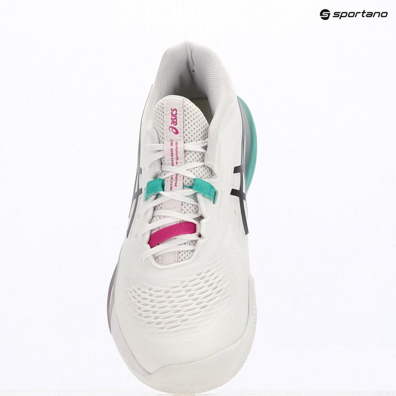 Кросівки тенісні чоловічі ASICS Gel-Resolution X Clay white/aurora green 16