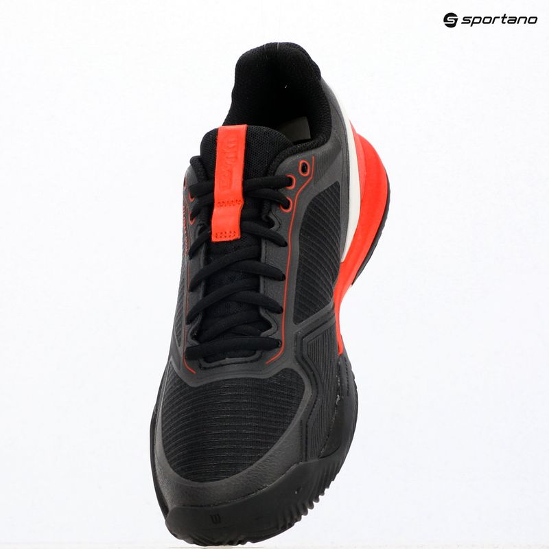 Кросівки тенісні чоловічі Wilson Rush Pro 5 Clay black/infrared/white 11