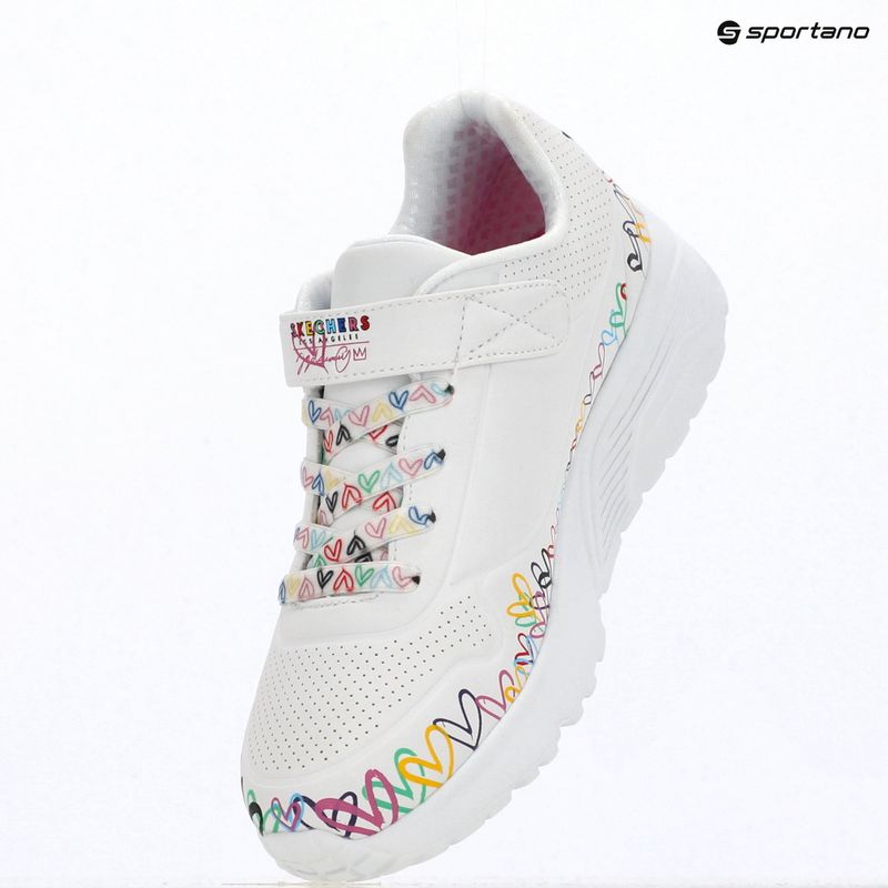 Кросівки дитячі SKECHERS Uno Lite Heart Craze white/multi 3